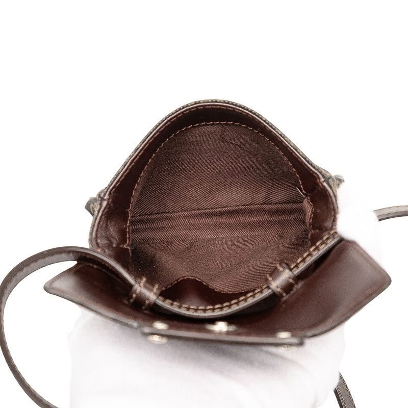 Loewe Anagram Body Bag Shoulder Bag Brown PVC Leather Women Loewe