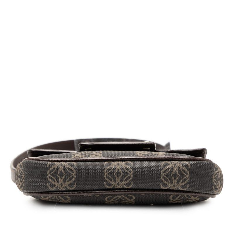 Loewe Anagram Body Bag Shoulder Bag Brown PVC Leather Women Loewe