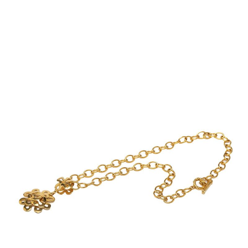Chanel Vintage Coco Mark Gold Plated Ladies Chanel