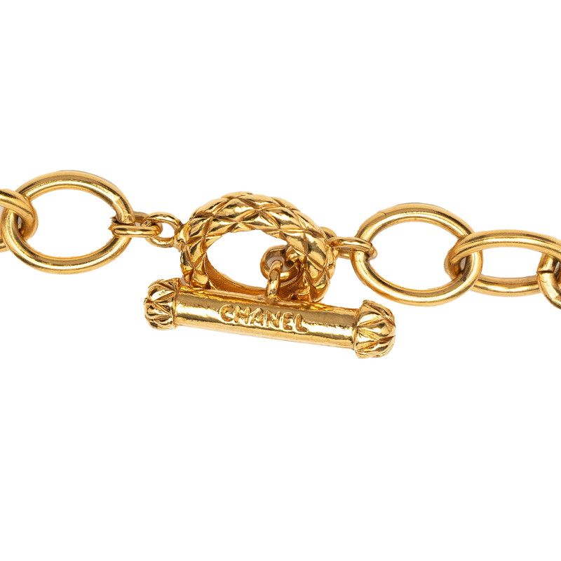 Chanel Vintage Coco Mark Gold Plated Ladies Chanel