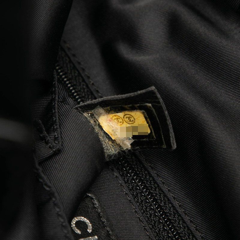 Chanel Paris Biarritz PM Black Leather Canvas Women's Chanel