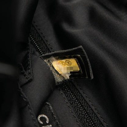 Chanel Paris Biarritz PM Black Leather Canvas Women's Chanel