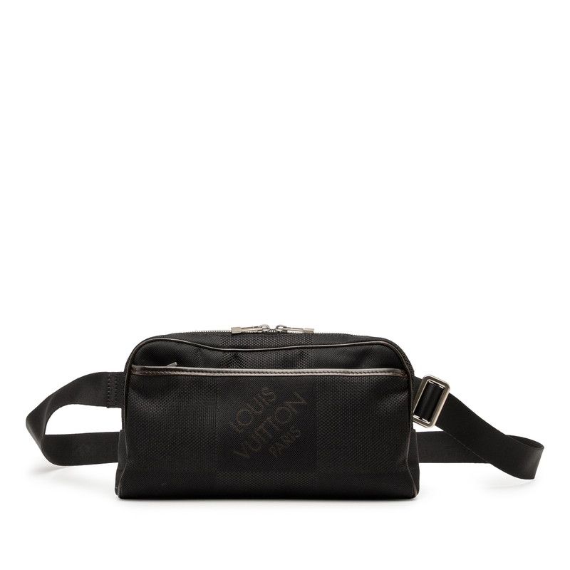 Louis Vuitton Damier Jehan Acrobat Body Bag Waist Bag M93620 Noir Black Canvas