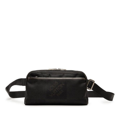Louis Vuitton Damier Jehan Acrobat Body Bag Waist Bag M93620 Noir Black Canvas