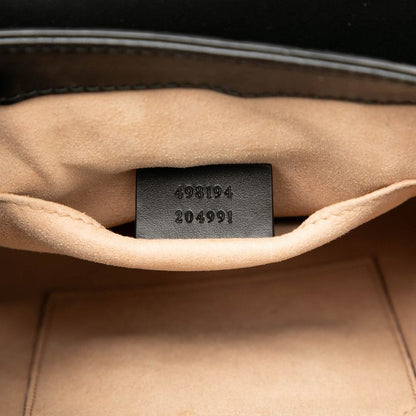 Guccissima Padlock Backpack 498194 Black Leather Women's Gucci