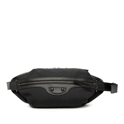 Balenciaga Neolift Body Bag Waist Bag 341628 Black Nylon Leather Men's Balenciag