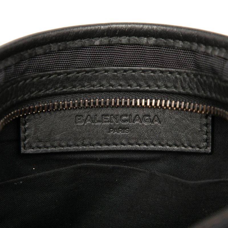 Balenciaga Neolift Body Bag Waist Bag 341628 Black Nylon Leather Men's Balenciag