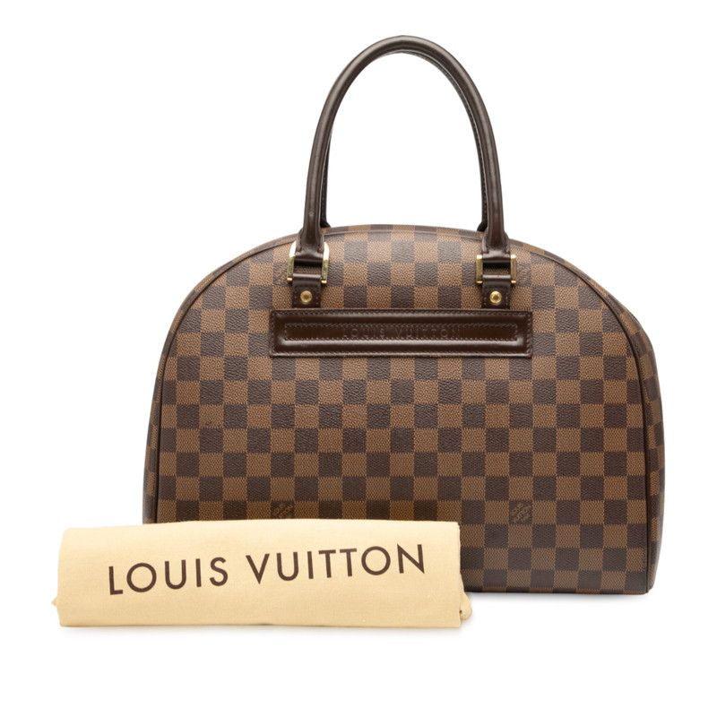 Louis Vuitton Damier Nolita N41455 Brown PVC Leather Women Louis Vuitton