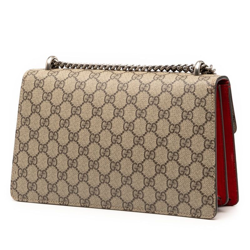 Gucci GG Supreme Dionysus Medium Chain One Shoulder Bag Handbag 400249 Beige