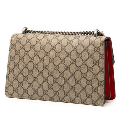 Gucci GG Supreme Dionysus Medium Chain One Shoulder Bag Handbag 400249 Beige