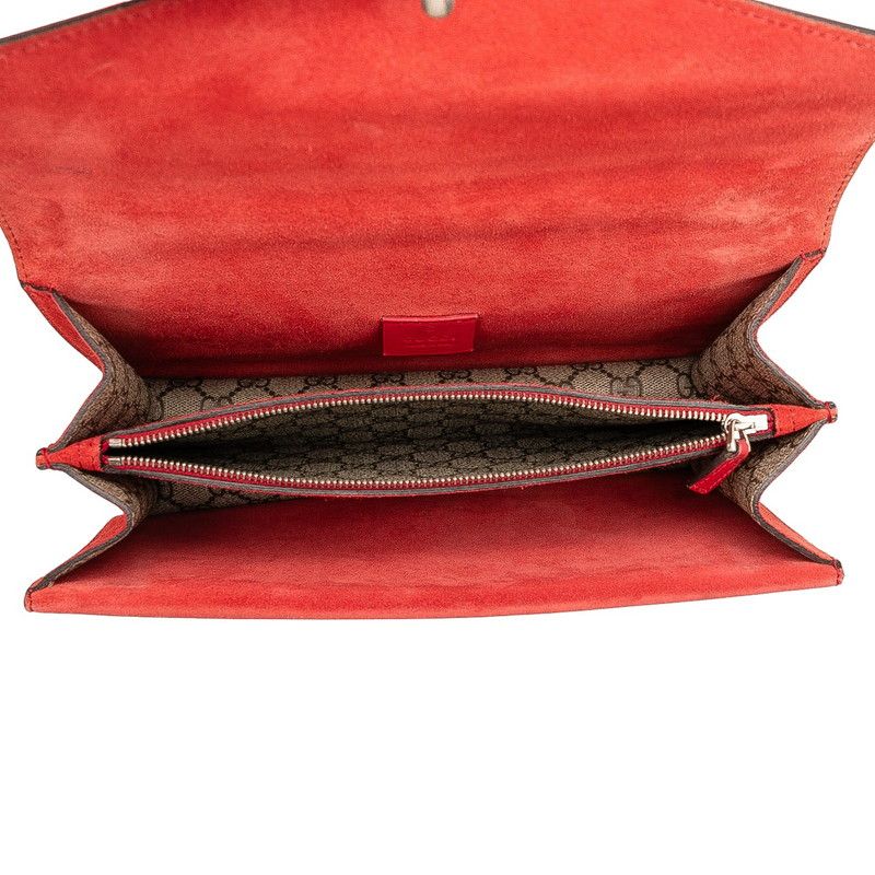 Gucci GG Supreme Dionysus Medium Chain One Shoulder Bag Handbag 400249 Beige