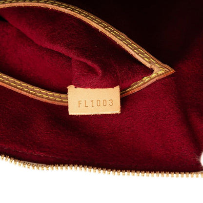 Louis Vuitton Monogram Multicolor Alma M92647 Bronze White PVC Leather Women