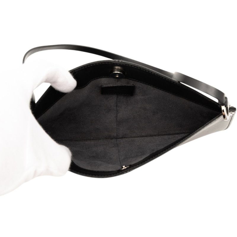Louis Vuitton Epi Pochette Demi Lune Accessory Pouch Handbag M52622 Noir Black