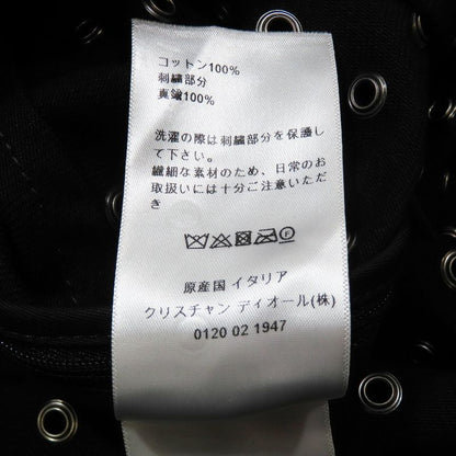 Unused Christian Dior Grommet Studded Denim Jumper Skirt Dress Mini Length 34