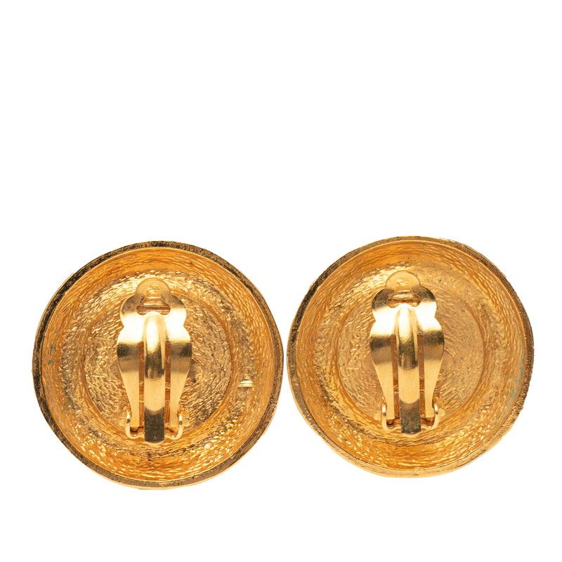 Chanel Round Gold Plated Faux Pearl Ladies Chanel