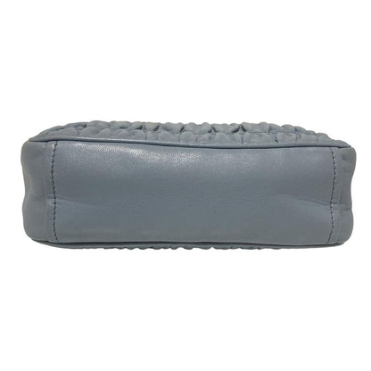 Prada Shoulder Bag Gathering Bag Light Blue Detachable Strap/chain Shoulder