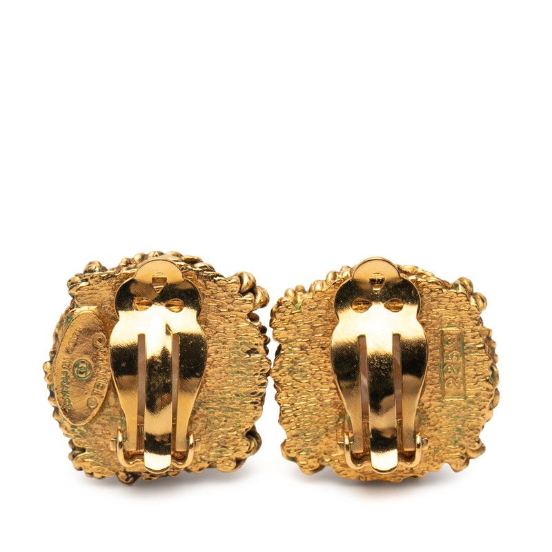 Chanel Square Gold Plated Faux Pearl Ladies Chanel