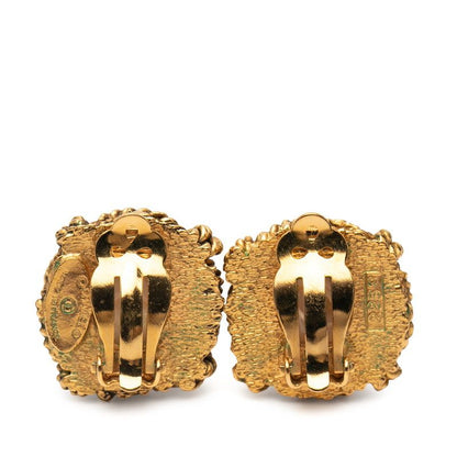 Chanel Square Gold Plated Faux Pearl Ladies Chanel