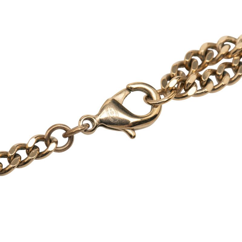 Chanel Coco Mark Gold Blue Multicolor Plated Rhinestone Ladies Chanel