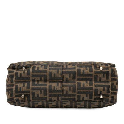 Fendi Zucca Brown Canvas Leather Women's Fendi