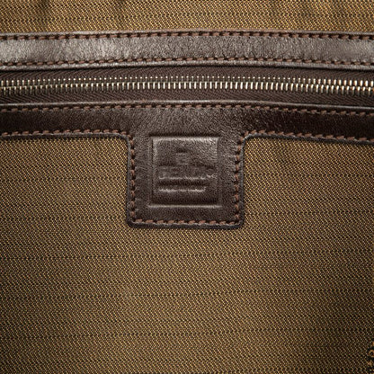 Fendi Zucca Brown Canvas Leather Women's Fendi