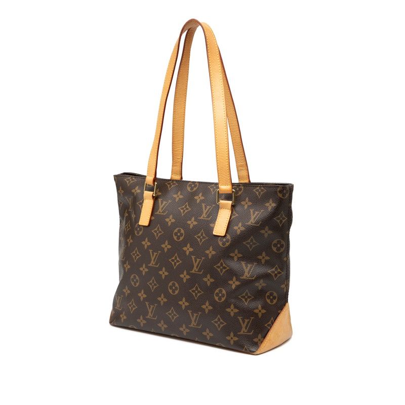 Louis Vuitton Monogram Cabas Piano Tote Shoulder Bag M51148 Brown PVC Leather