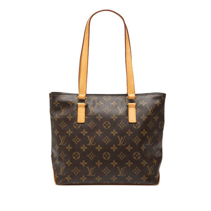 Louis Vuitton Monogram Cabas Piano Tote Shoulder Bag M51148 Brown PVC Leather