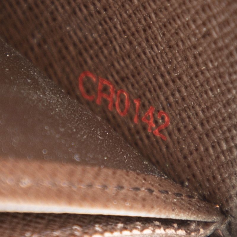 Louis Vuitton Damier Zippy Wallet Round Zipper Long Wallet N60015 Brown PVC