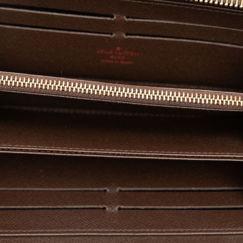 Louis Vuitton Damier Zippy Wallet Round Zipper Long Wallet N60015 Brown PVC