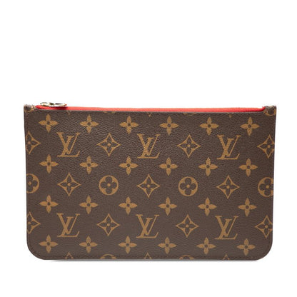 Louis Vuitton Monogram Neverfull MM Includes Brown Red PVC Ladies Louis Vuitton