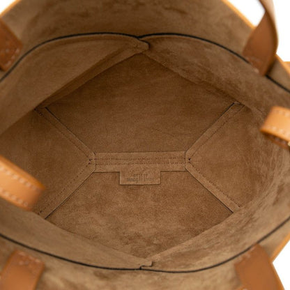 Loewe Puzzle Fold Mini Tote Shoulder Bag 2WAY Black Beige Leather Women's Loewe