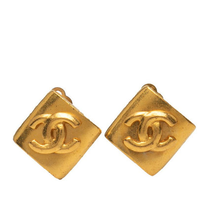 Chanel Vintage Coco Mark Rhombus Motif Gold Plated Ladies Chanel