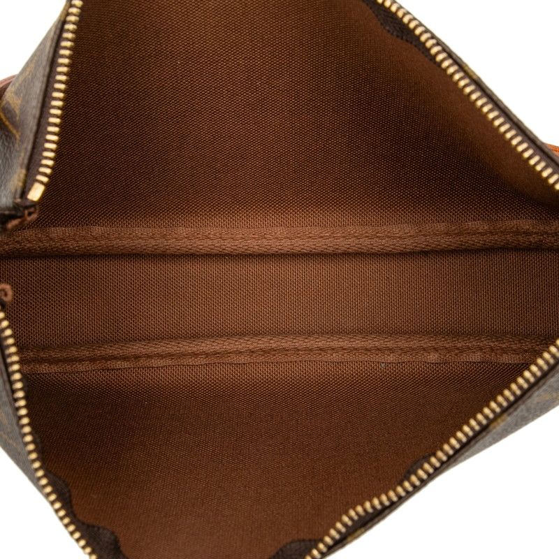 Louis Vuitton Monogram Pochette Accessoire M51980 Brown PVC Leather Women Louis