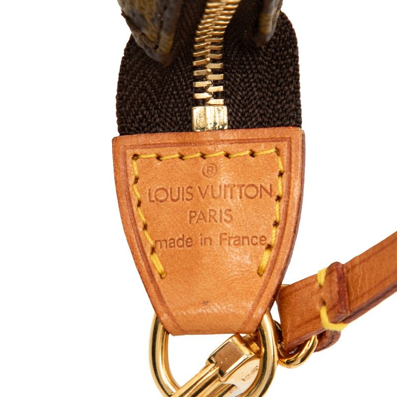 Louis Vuitton Monogram Pochette Accessoire M51980 Brown PVC Leather Women Louis