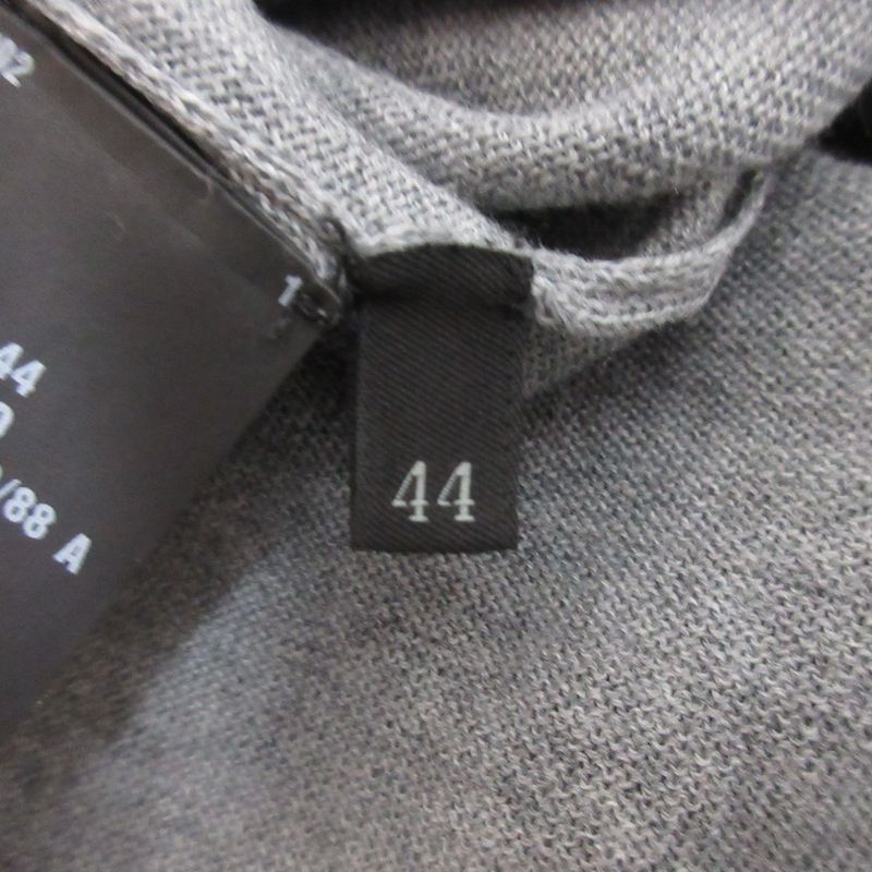 Prada V-Neck Wool Knit Cardigan Size 44 Gray Women's Used