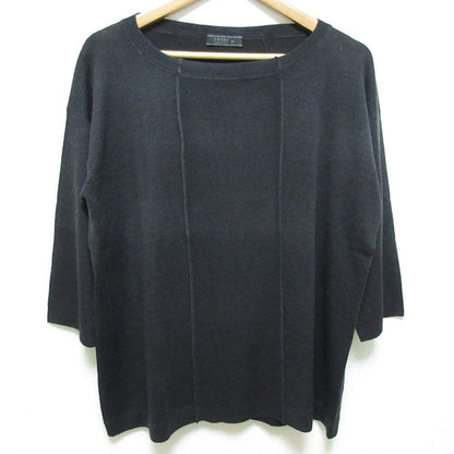 Prada Half Sleeve Silk Blend Knit Cut and Sewn Size 46 Black Women's Used