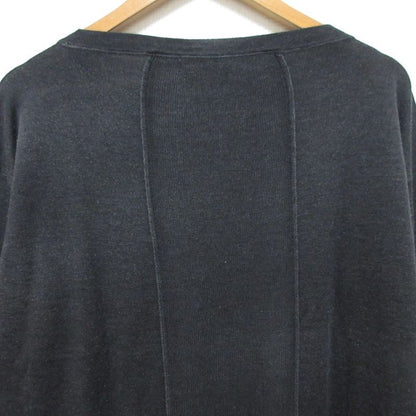 Prada Half Sleeve Silk Blend Knit Cut and Sewn Size 46 Black Women's Used