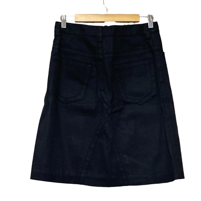 Prada Stretch Knee Length Tight Skirt Size 40 Black Women's Used