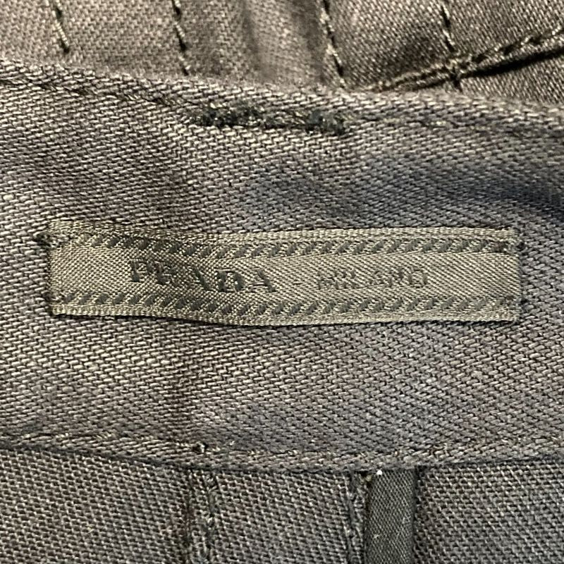 Prada Stretch Knee Length Tight Skirt Size 40 Black Women's Used