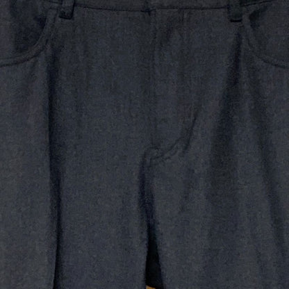Prada Wool Stretch Slacks Tapered Pants Size 40s Dark Gray Ladies Used