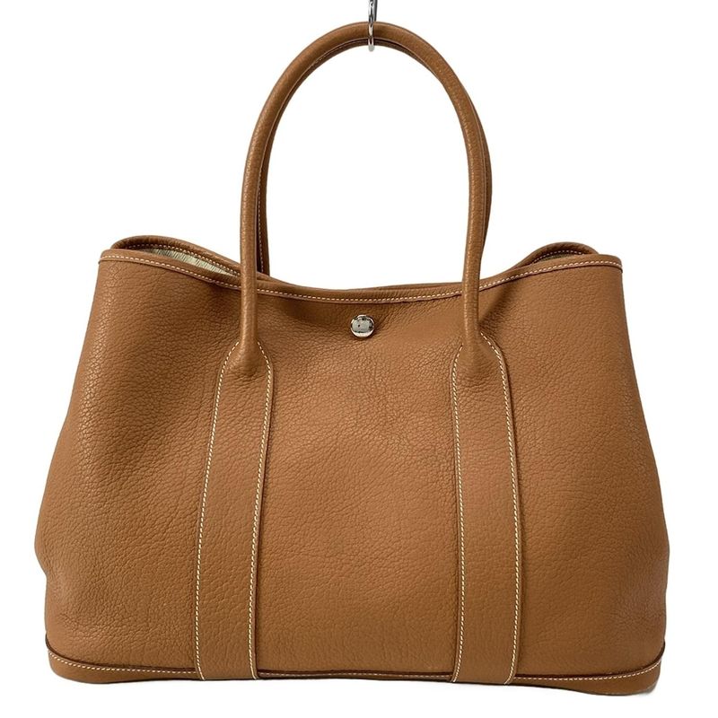 Hermes Garden Party PM Gold Silver Hardware Tote Bag