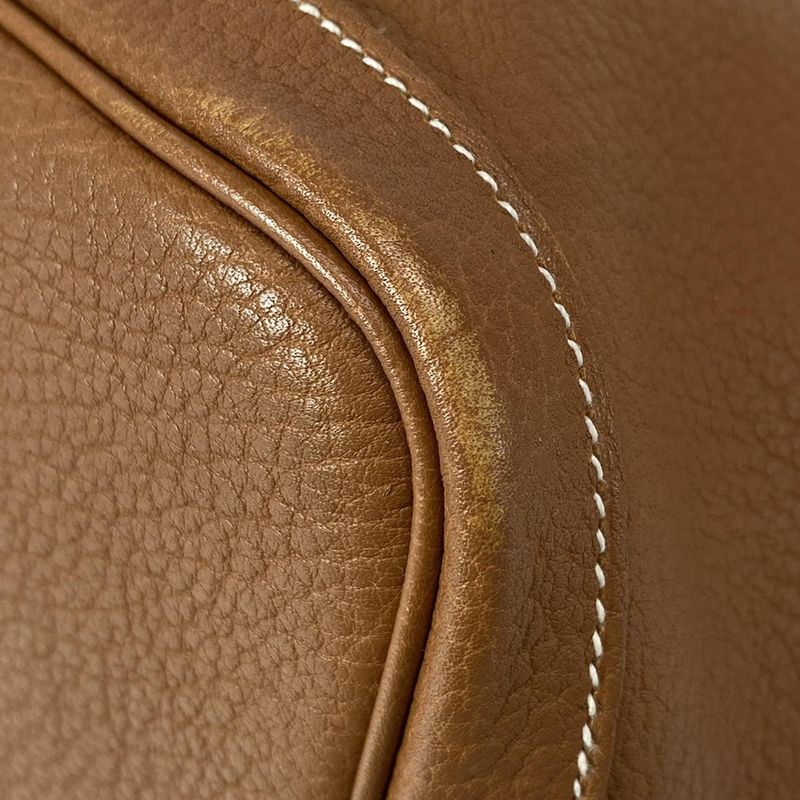 Hermes Garden Party PM Gold Silver Hardware Tote Bag