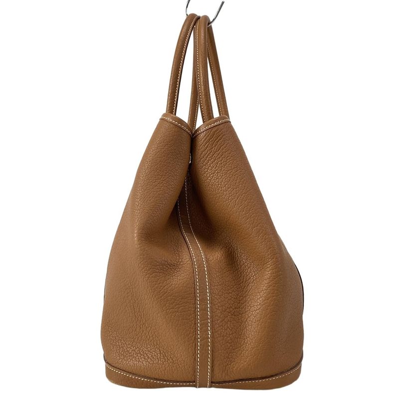 Hermes Garden Party PM Gold Silver Hardware Tote Bag