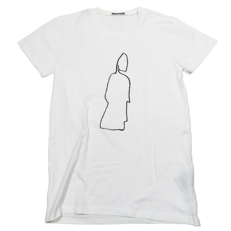 11ss Dior T-Shirt Short Sleeve Crew Neck Print Cut and Sewn Kris van Ass Che