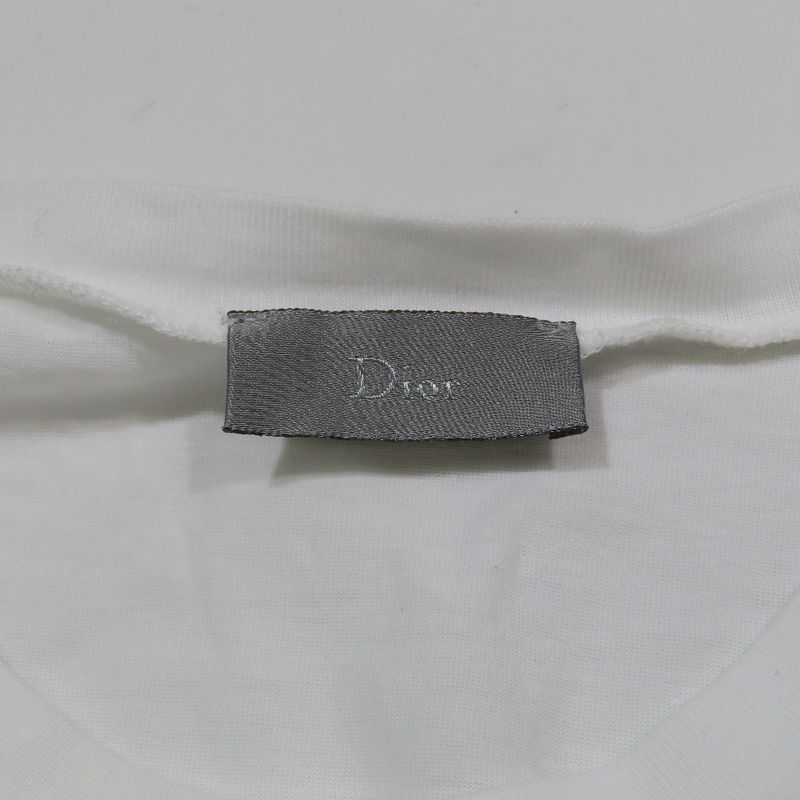 11ss Dior T-Shirt Short Sleeve Crew Neck Print Cut and Sewn Kris van Ass Che