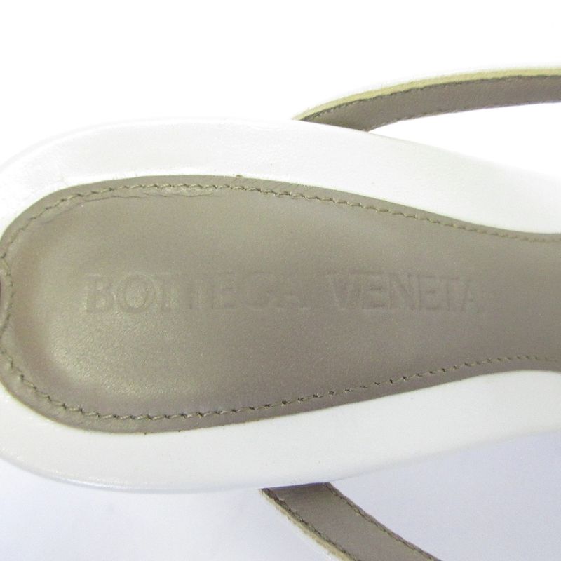 Bottega Veneta Stretch Strap Sandals Size 35 Approx 22cm (8.66in) Optic White