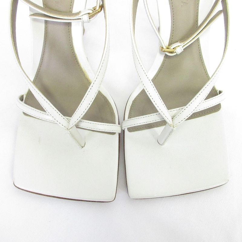 Bottega Veneta Stretch Strap Sandals Size 35 Approx 22cm (8.66in) Optic White
