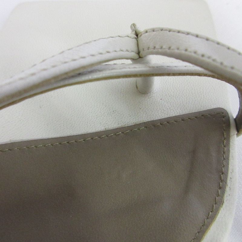 Bottega Veneta Stretch Strap Sandals Size 35 Approx 22cm (8.66in) Optic White