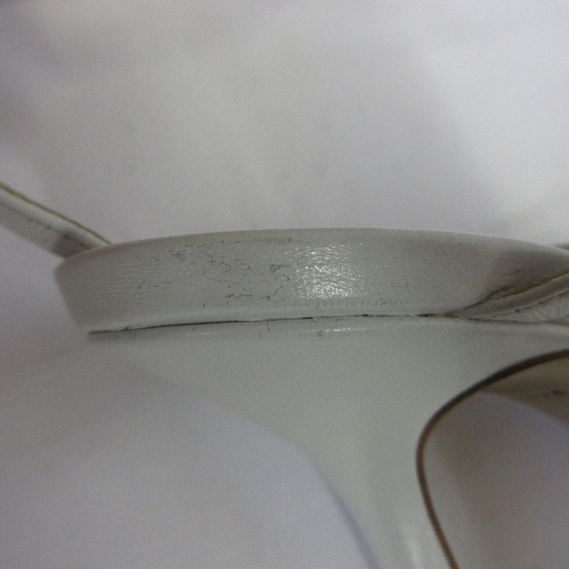 Bottega Veneta Stretch Strap Sandals Size 35 Approx 22cm (8.66in) Optic White