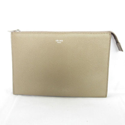 Celine Phoebe Period Trio Pouch Beige Ladies Used